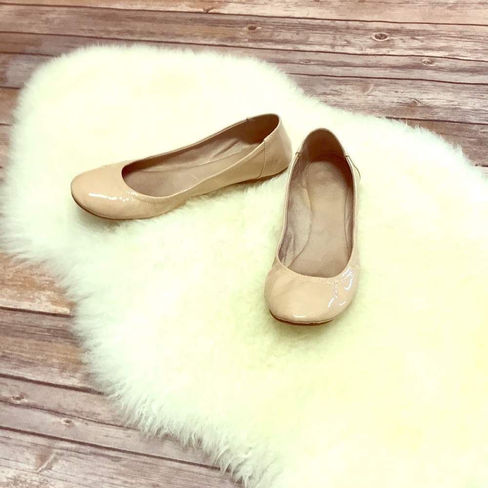 Vince Camuto Ellen Cute Nude Patent Flat sz 8